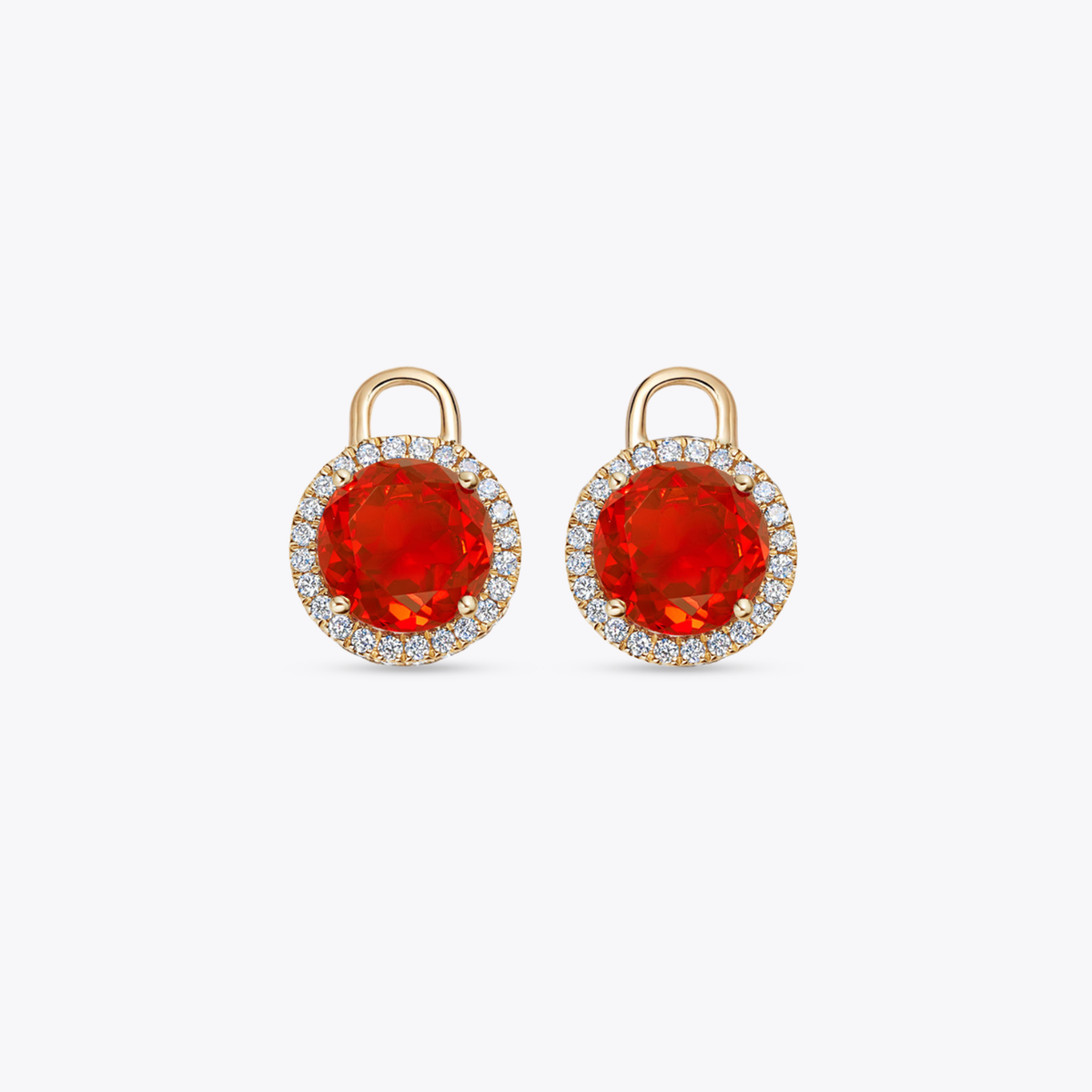 Grace Mini Fire Opal and Diamond Detachable Drops