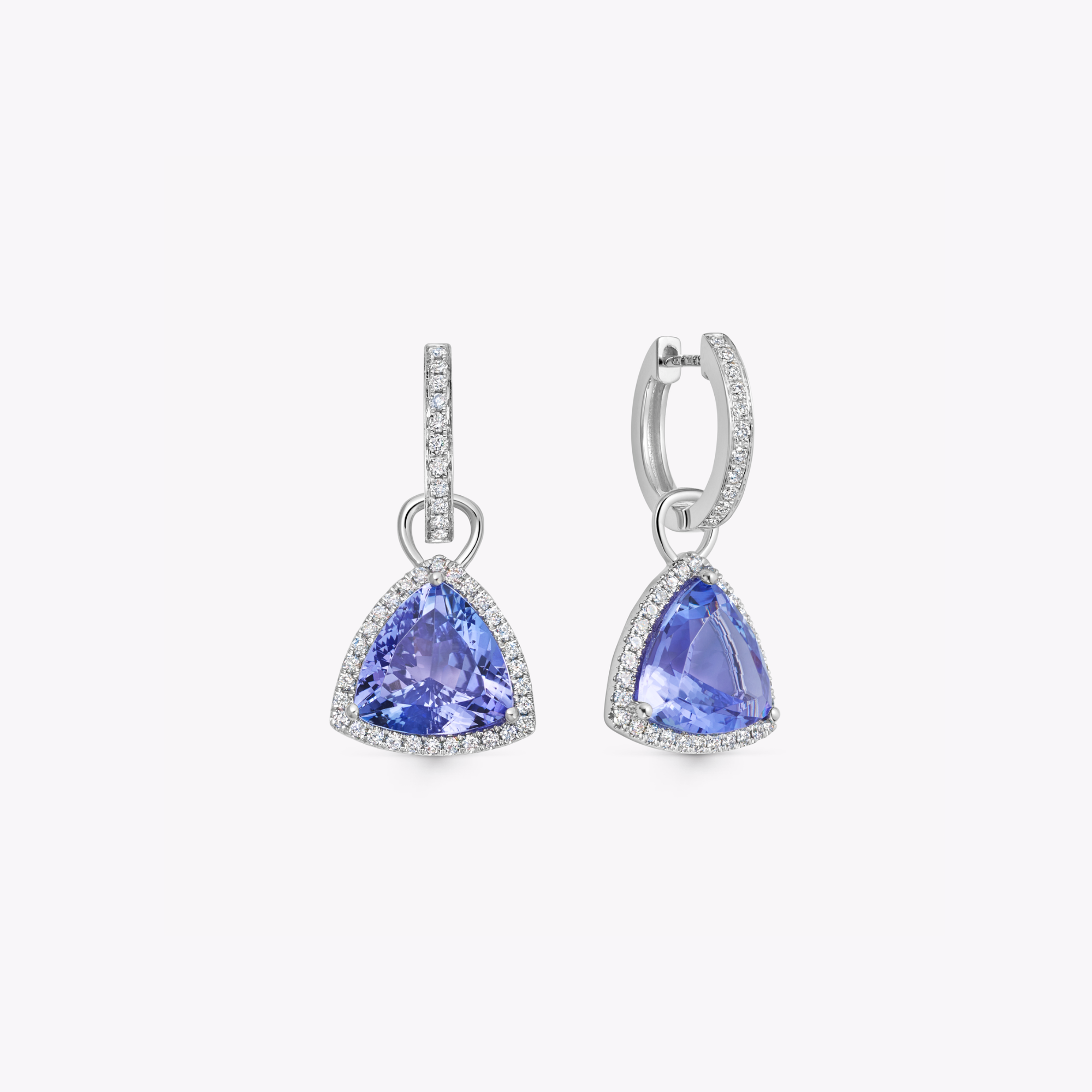Special Editions Trilliant Tanzanite and Diamond Detachable Drops