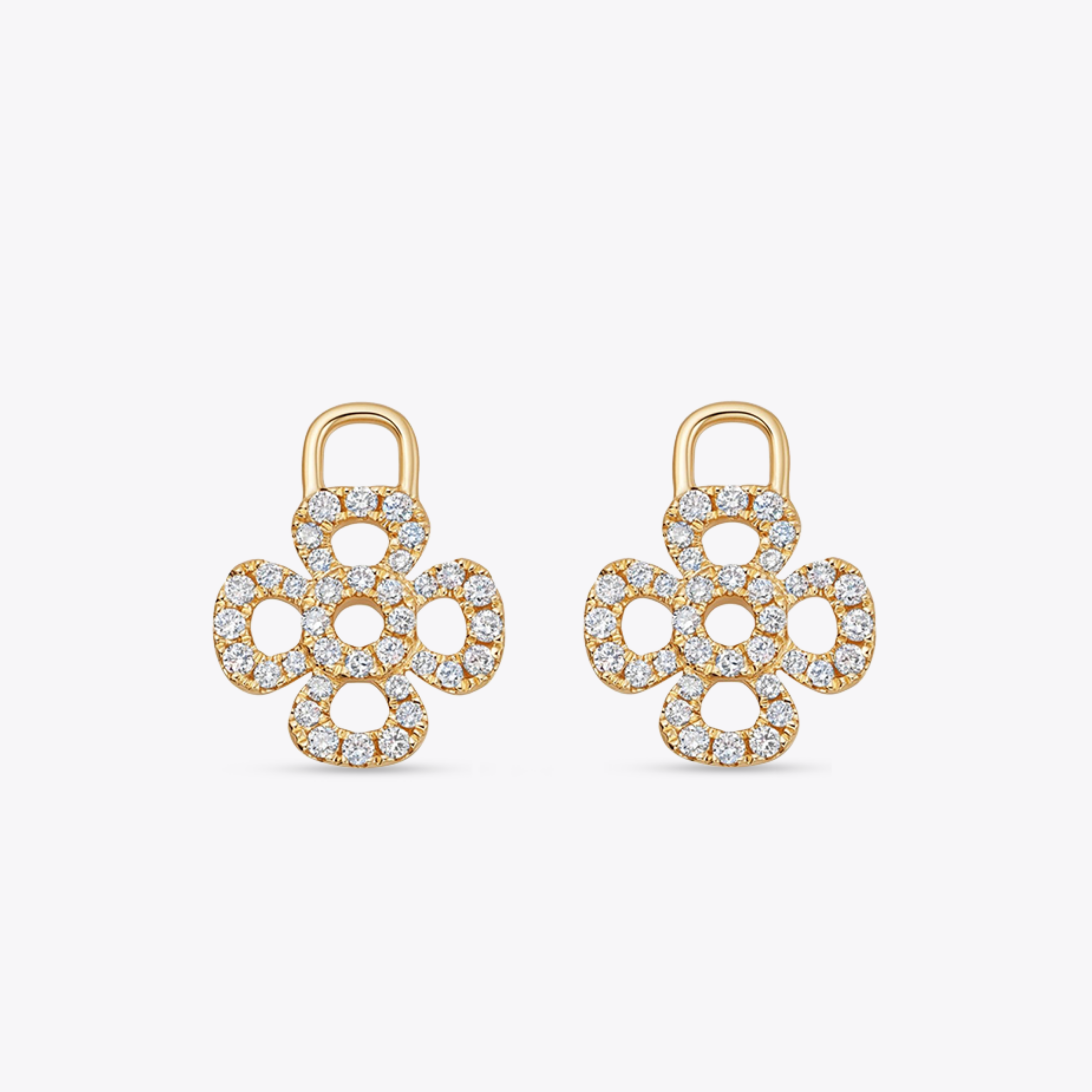 Four Petal Diamond Detachable Drops