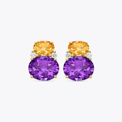 Pearl and Diamond Flower Earrings