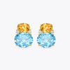 Special Editions Beryl, Morganite and Diamond Loop Earrings