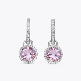 Special Editions Oval Pink Tourmaline Detachable Drops
