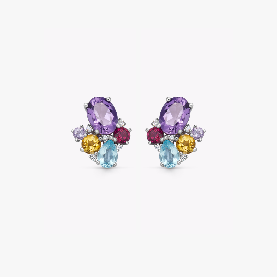 Kiki Classics Winter Cluster Stud Earrings