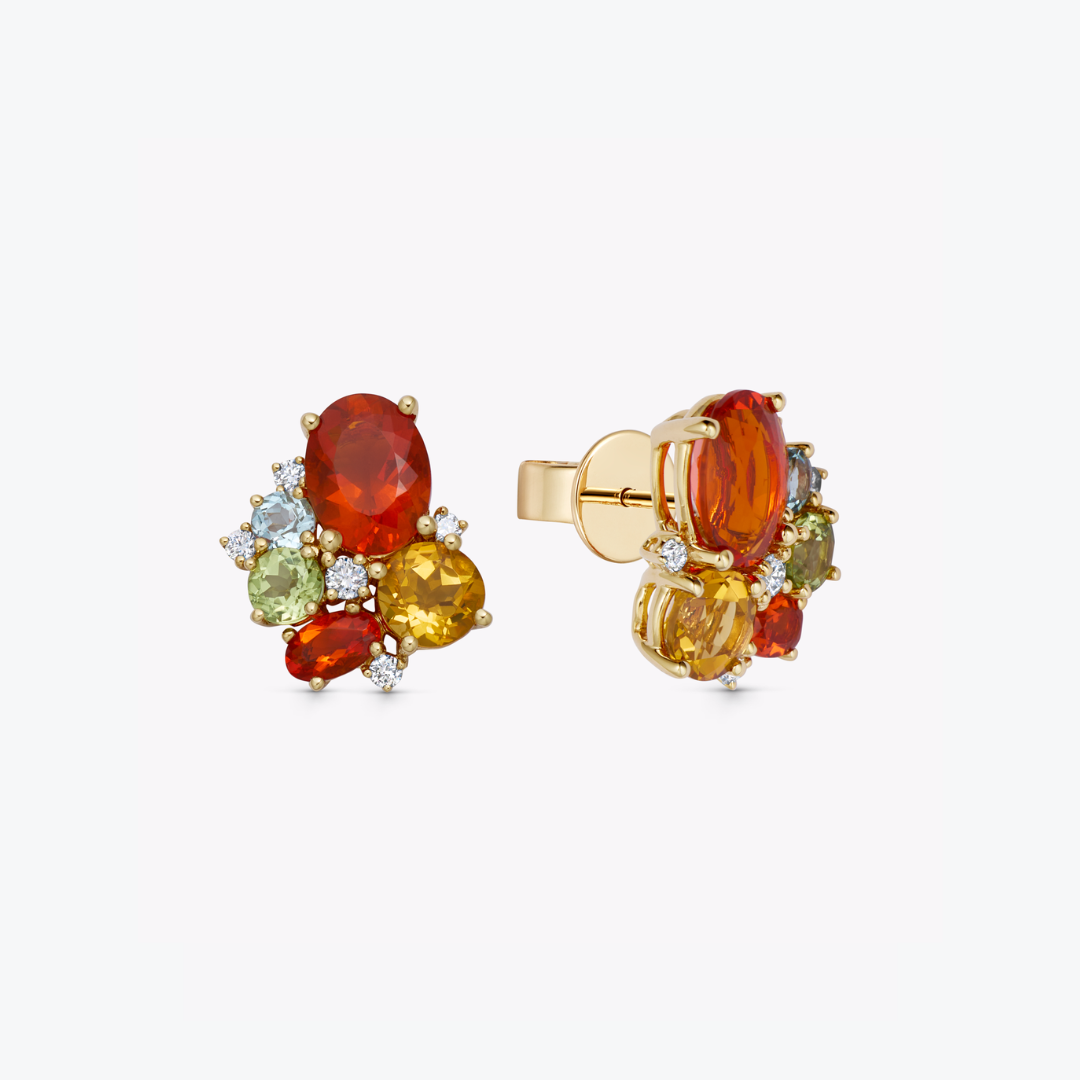 Kiki Classics Autumn Cluster Stud Earrings