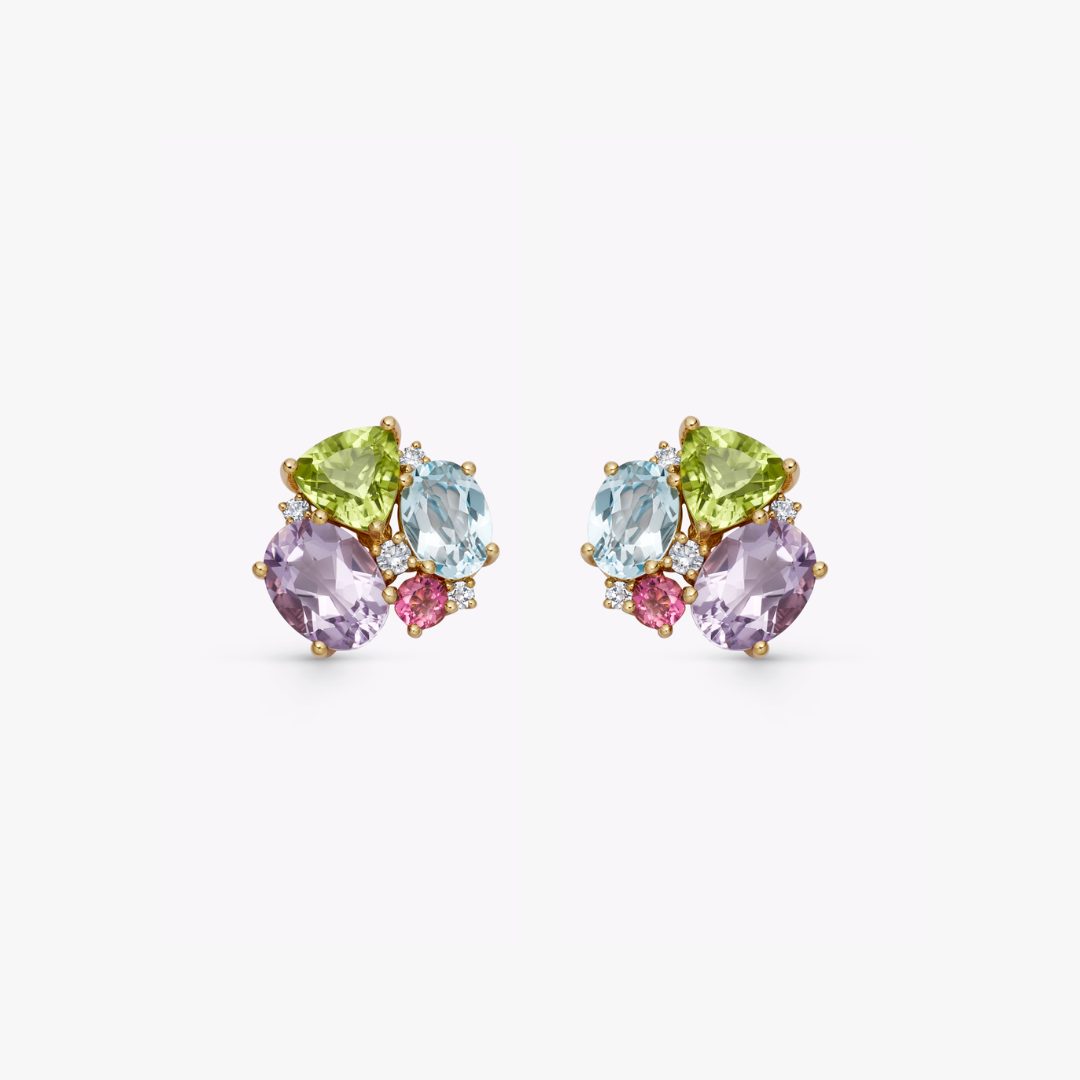 Kiki Classics Spring Cluster Stud Earrings
