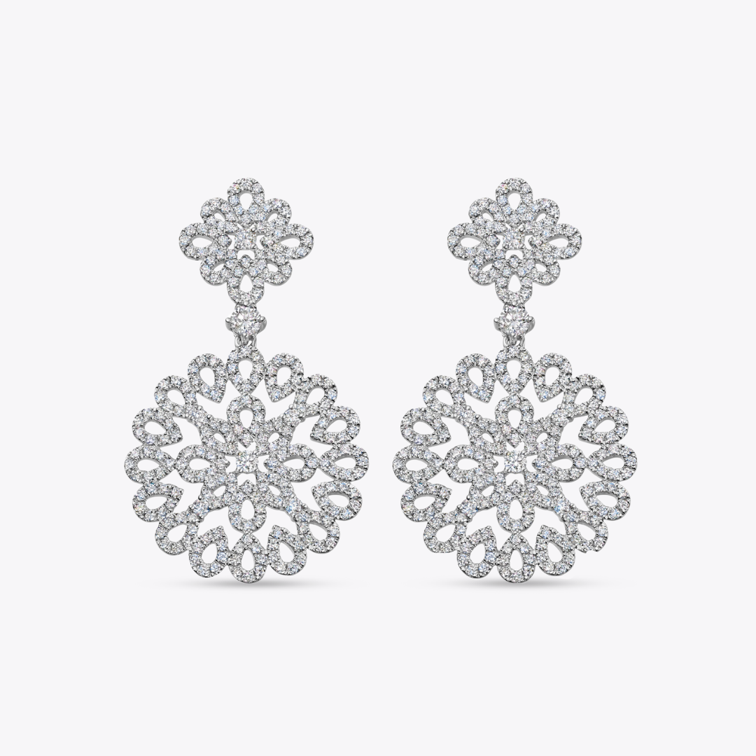'Kiki Diamonds' Lace Diamond Earrings