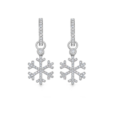 Snowflake Diamond Detachable Earrings