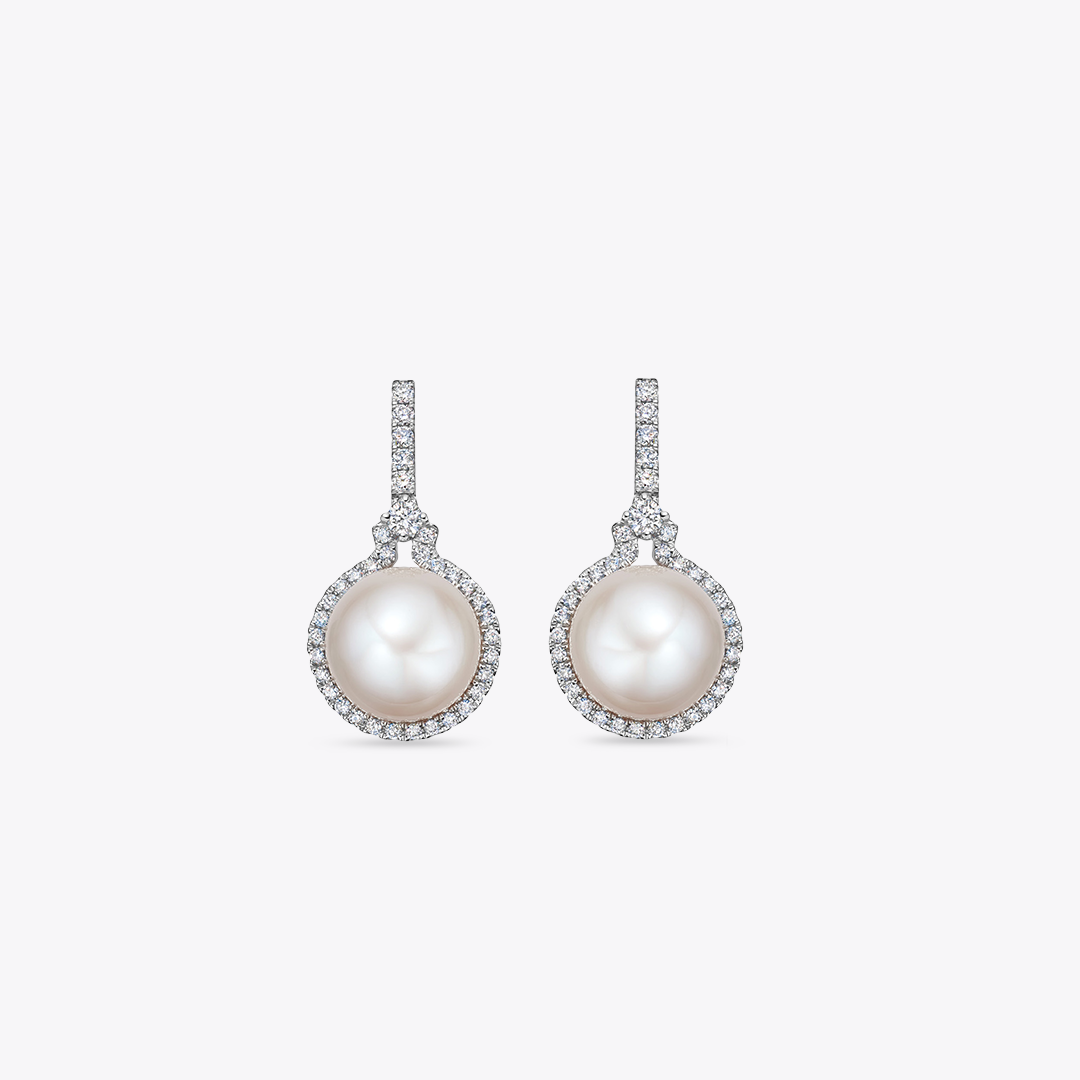Special Editions Pearl and Diamond "Manon" Earrings