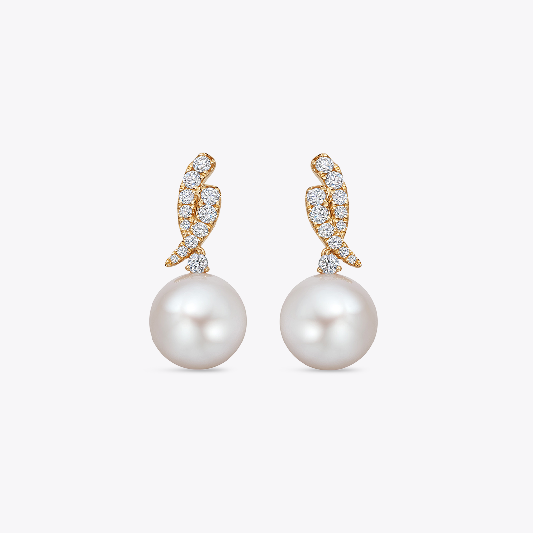 Pearl and Diamond "Cordelia" Earrings