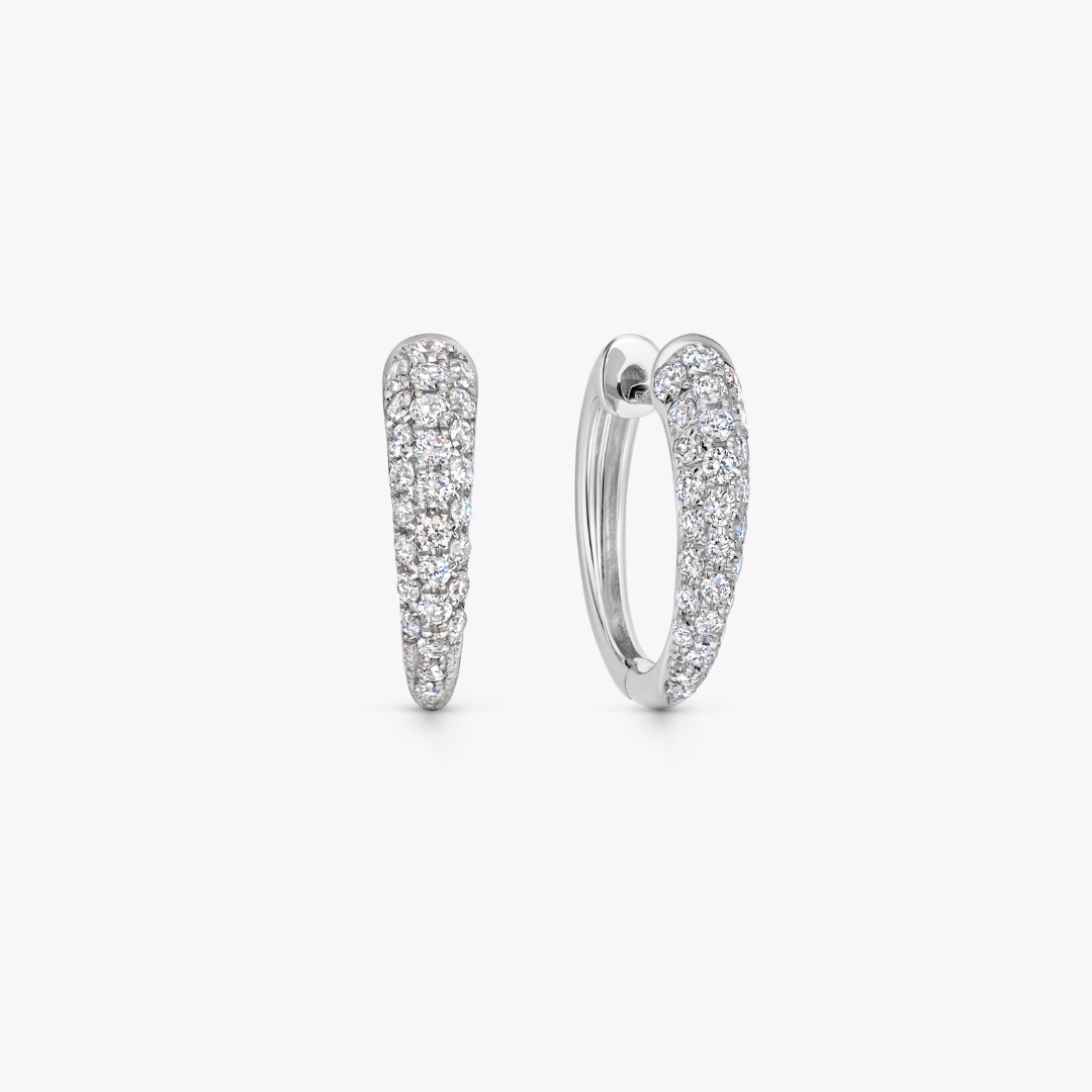 Kiki Hoops Diamond Tapered