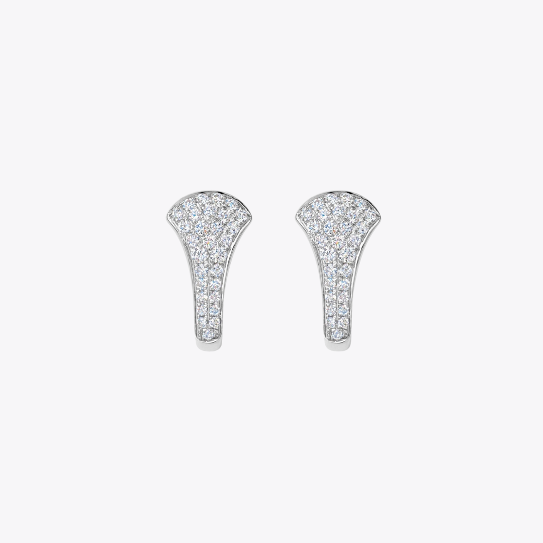 Kiki Hoops Diamond Tapered Clip-On