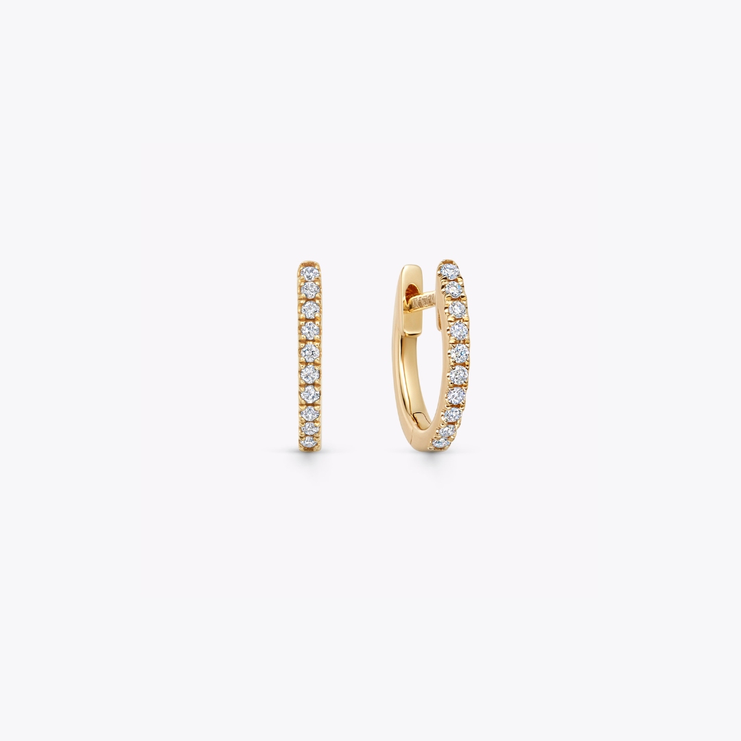 Kiki Hoops Mini Pave Diamond