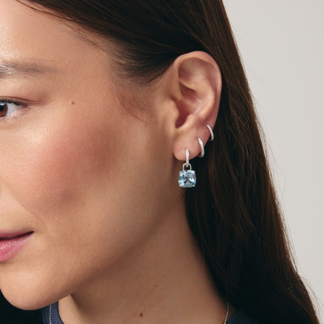 Kiki Hoops Mini Pave Diamond