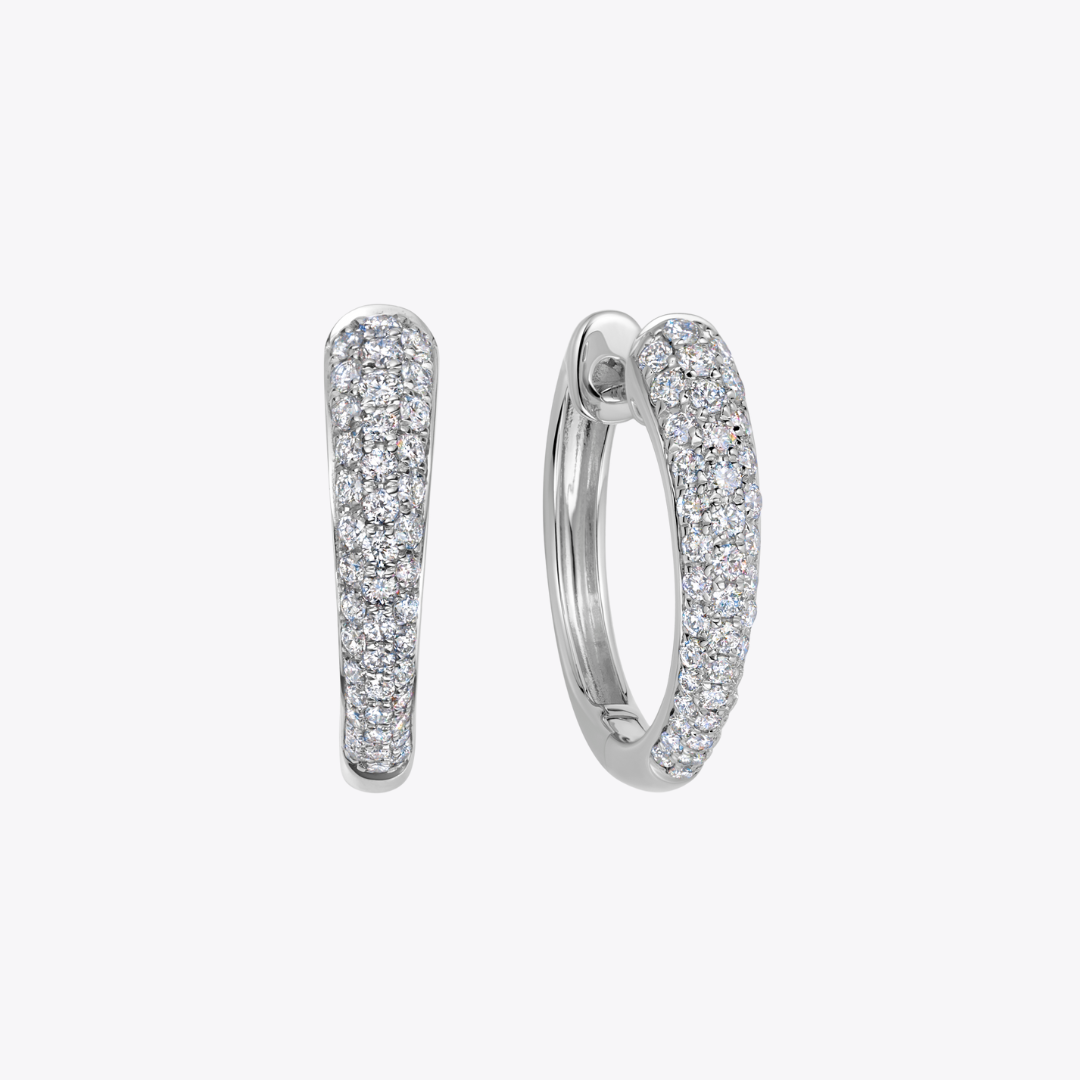 Kiki Hoops Diamond Large Tapered
