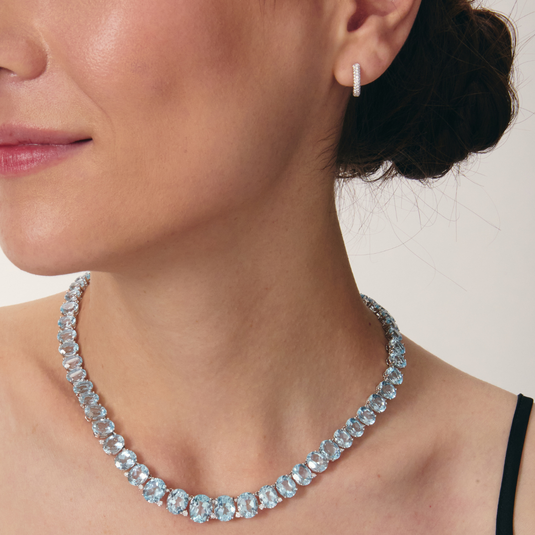 Kiki Hoops Wide Diamond Pavé