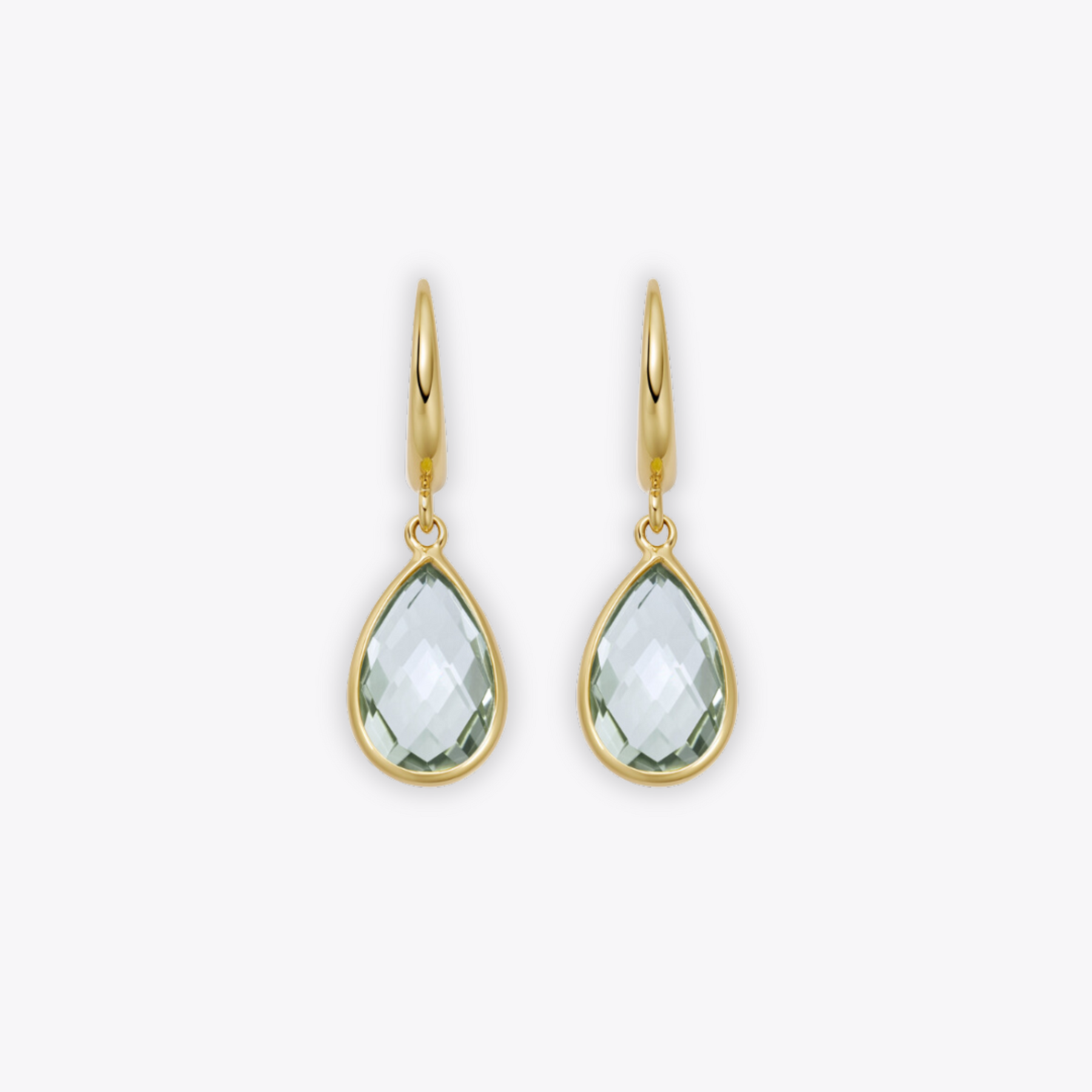 Iridescent Green Glass Teardrop Beads, 14mm by Bead Landing Iridescent Green Glass Teardrop Beads, 14mm by Bead Landing