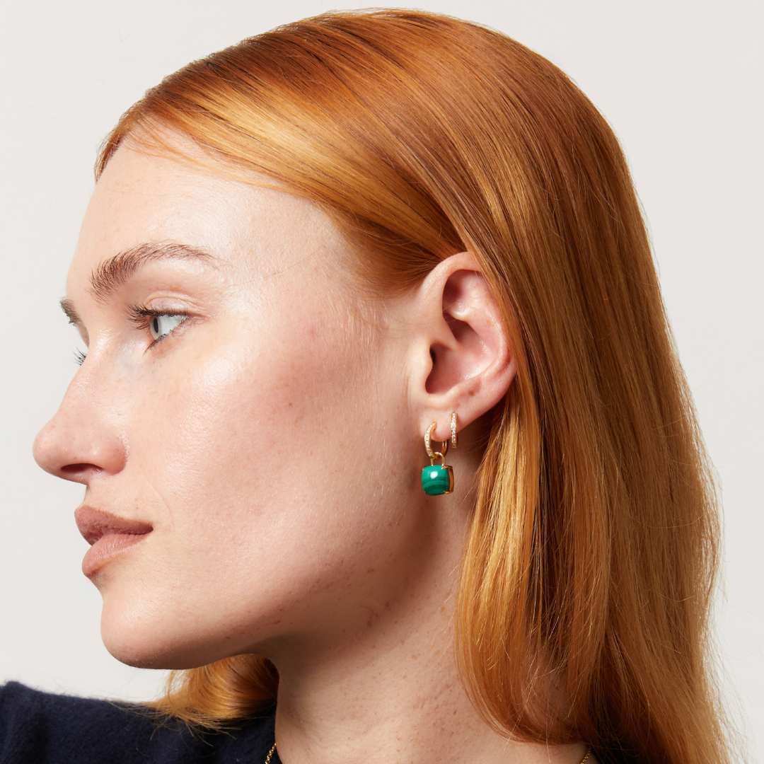 Kiki Cushion Malachite Detachable Drops