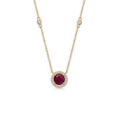 Special Edition Grace Rhodolite Garnet and Diamond Necklace
