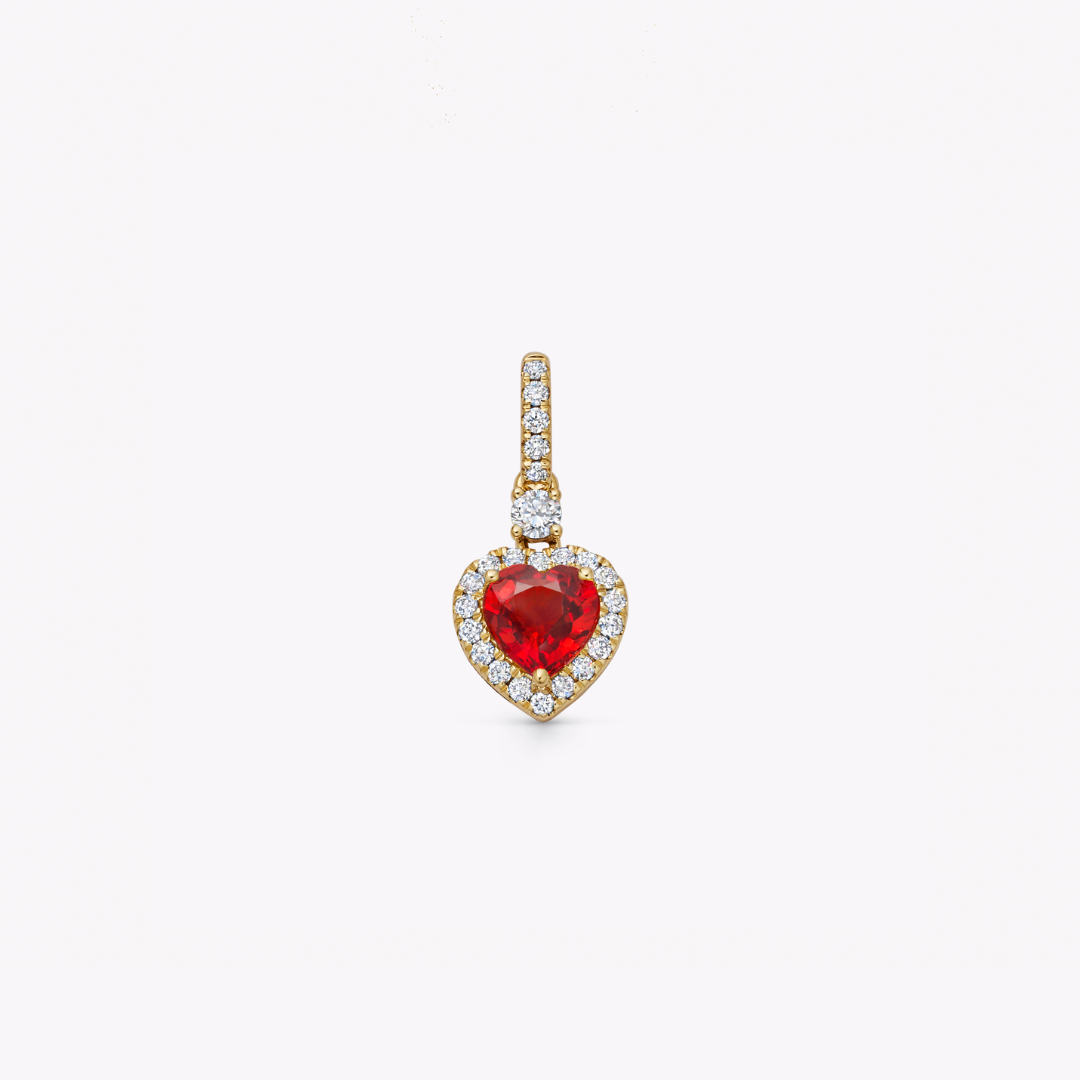Special Editions Ruby and Diamond Heart Pendant