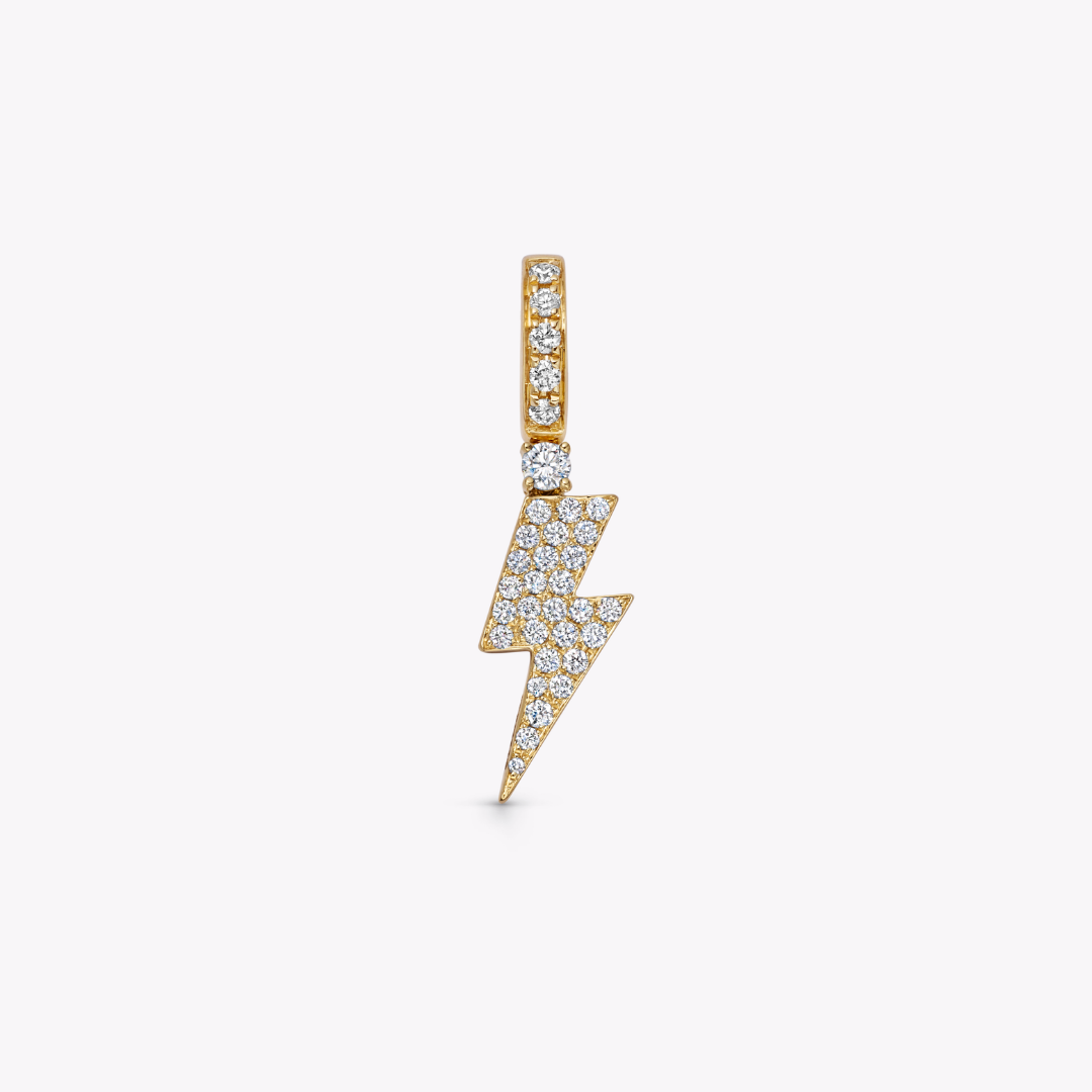 Detachable Diamond Lightning Bolt Pendant