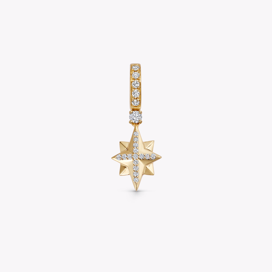Detachable Diamond North Star Pendant