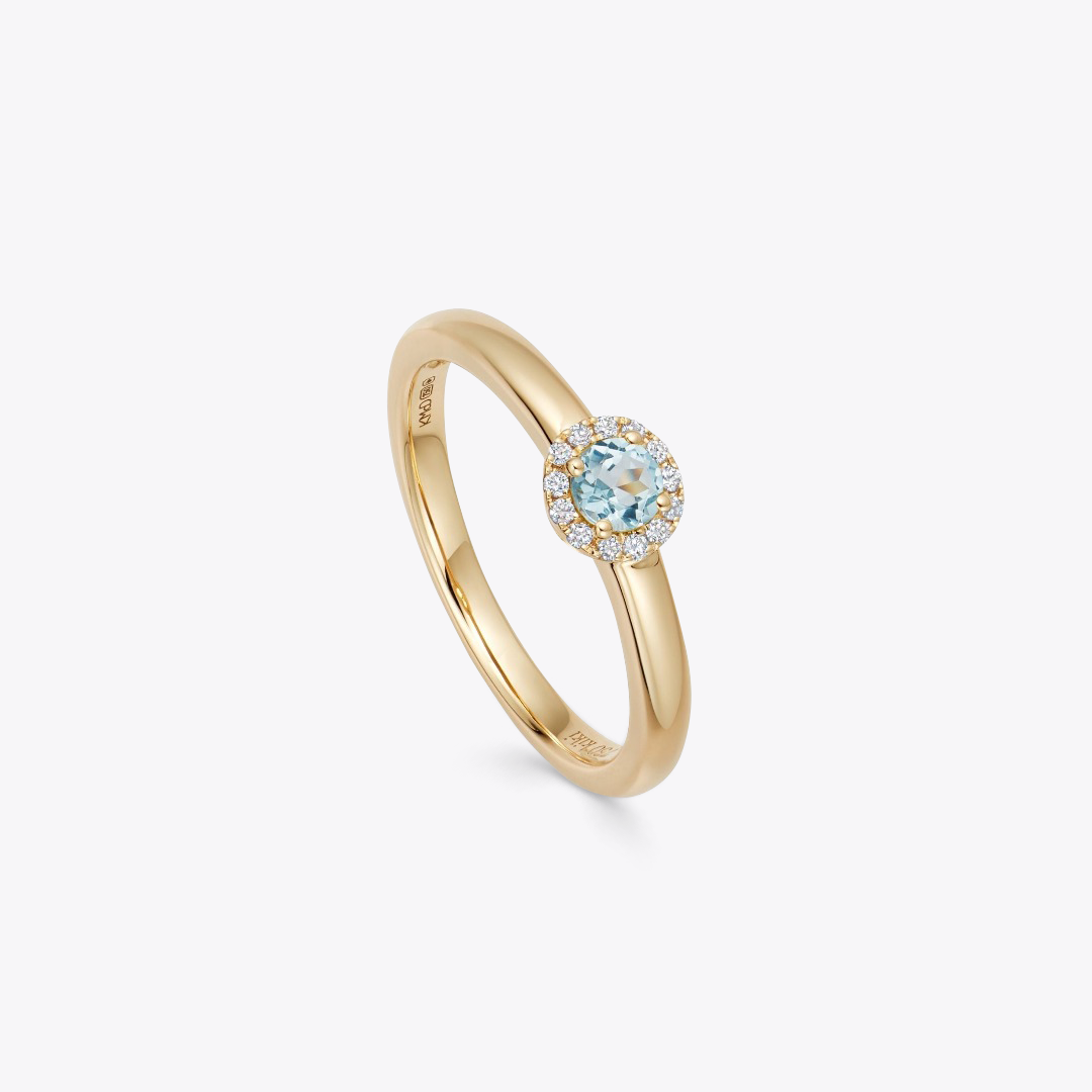 Grace Mini Blue Topaz Ring