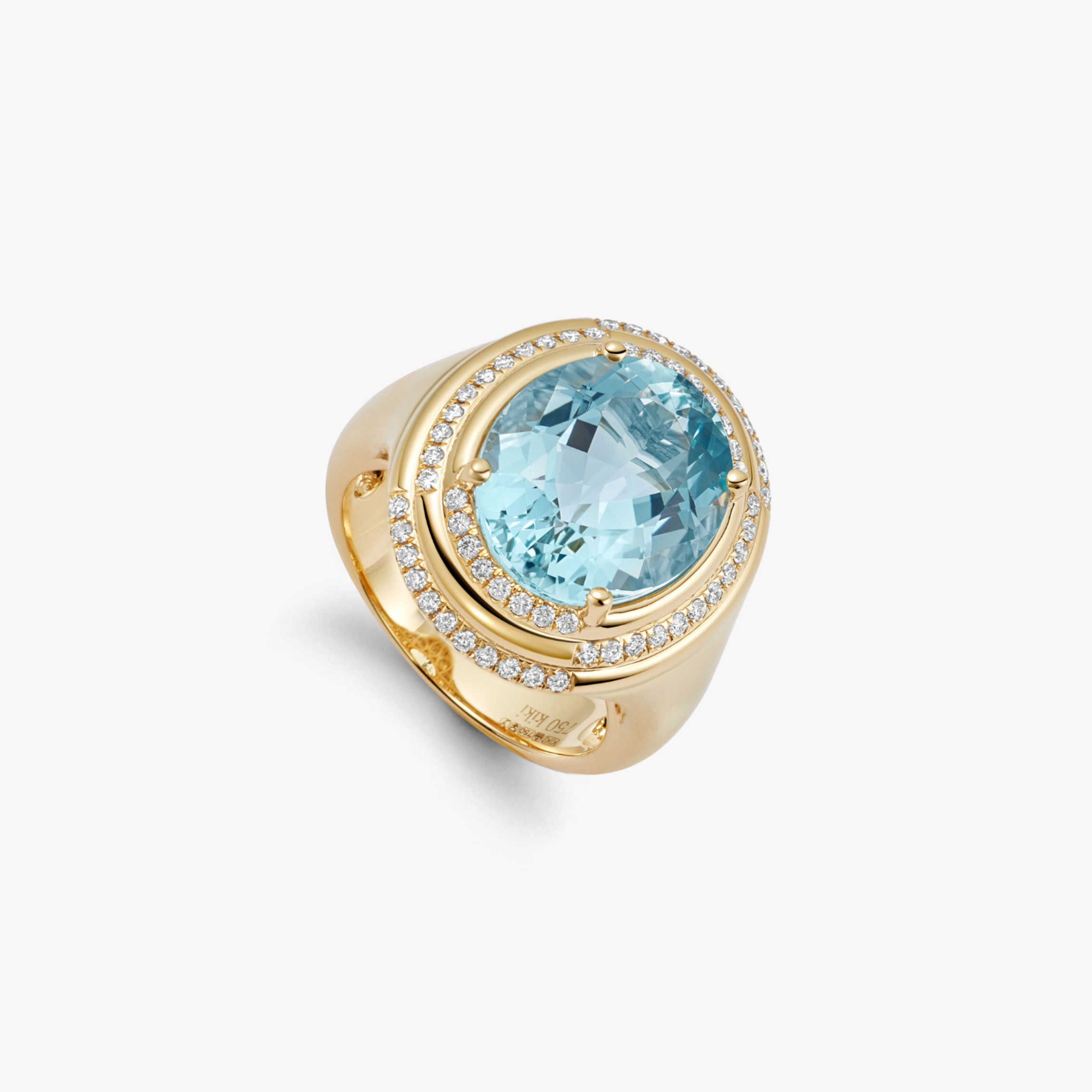Special Editions Aquamarine and Diamond Ring