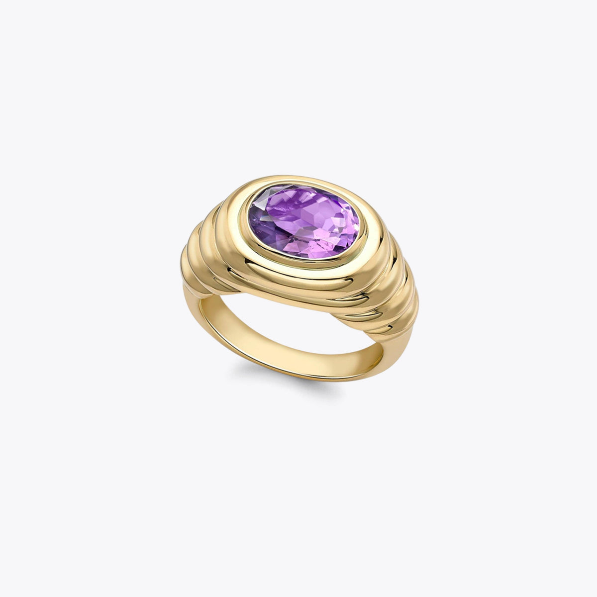 Classics Amethyst Ripple Ring