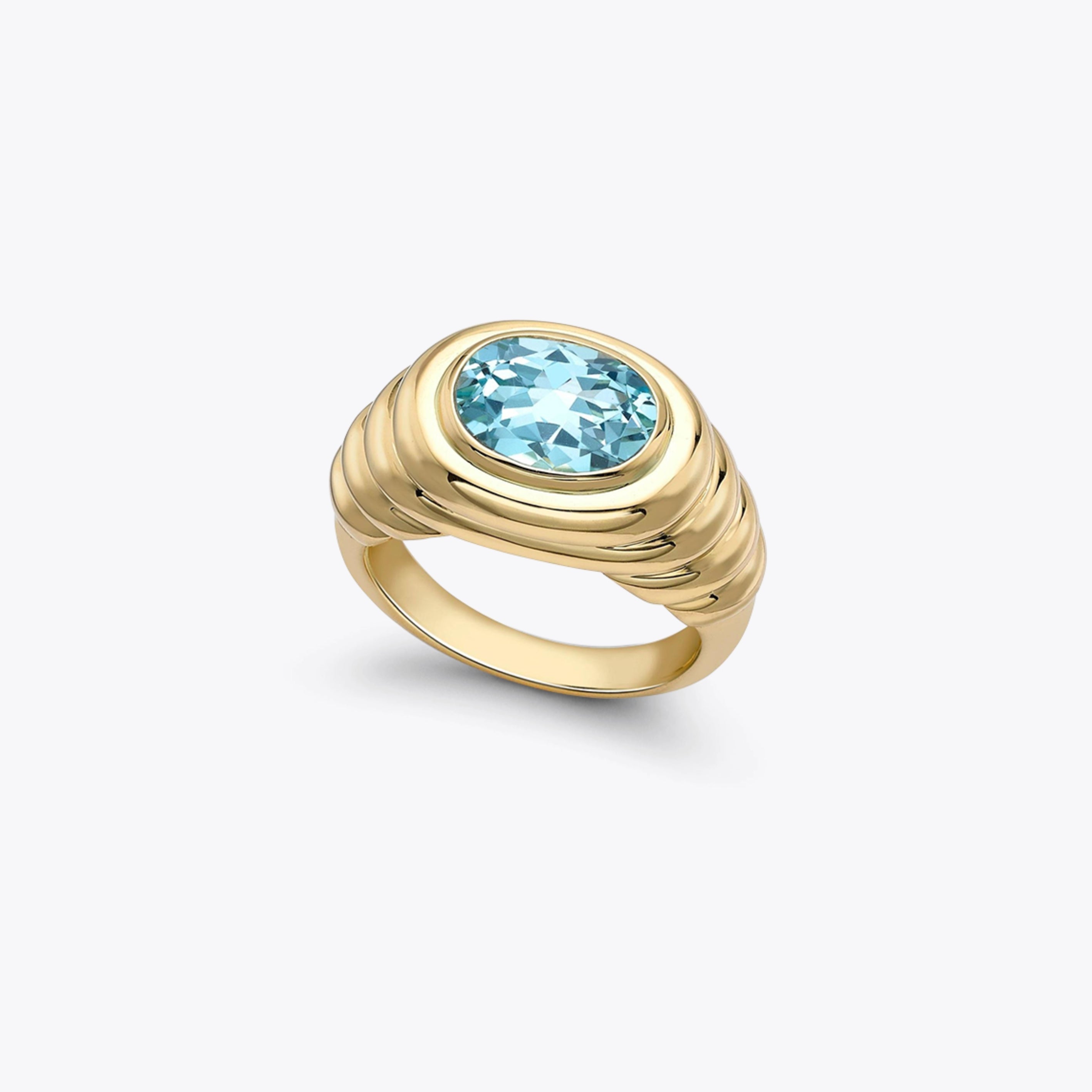 Kiki Classics Blue Topaz Ripple Ring