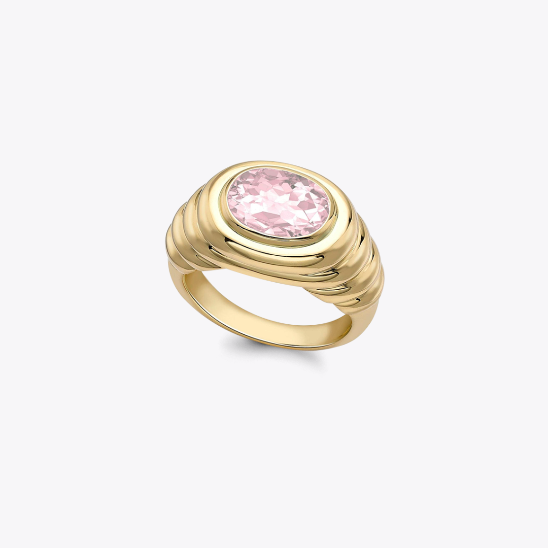 Kiki Classics Morganite Ripple Ring