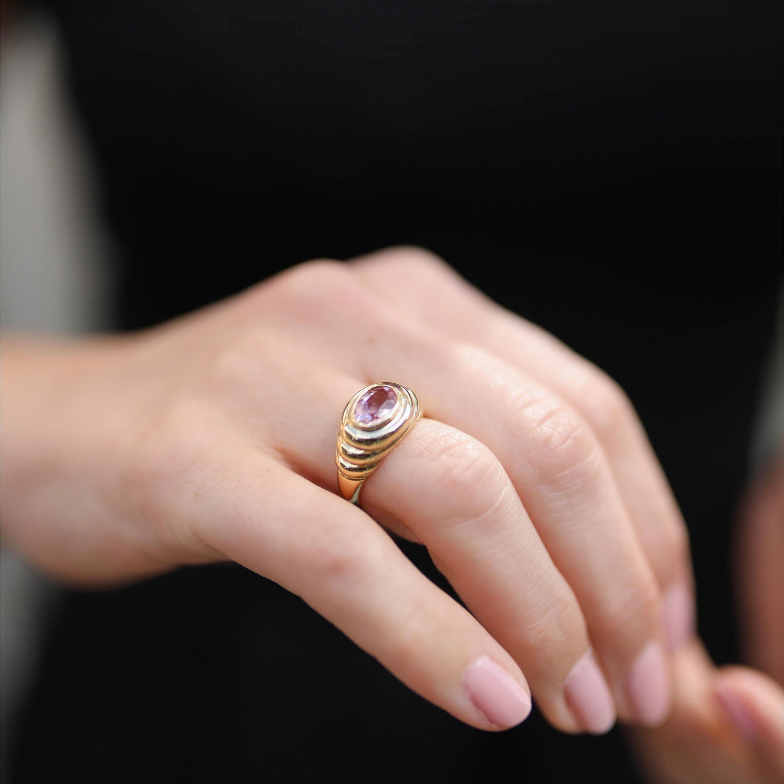 Kiki Classics Morganite Ripple Ring