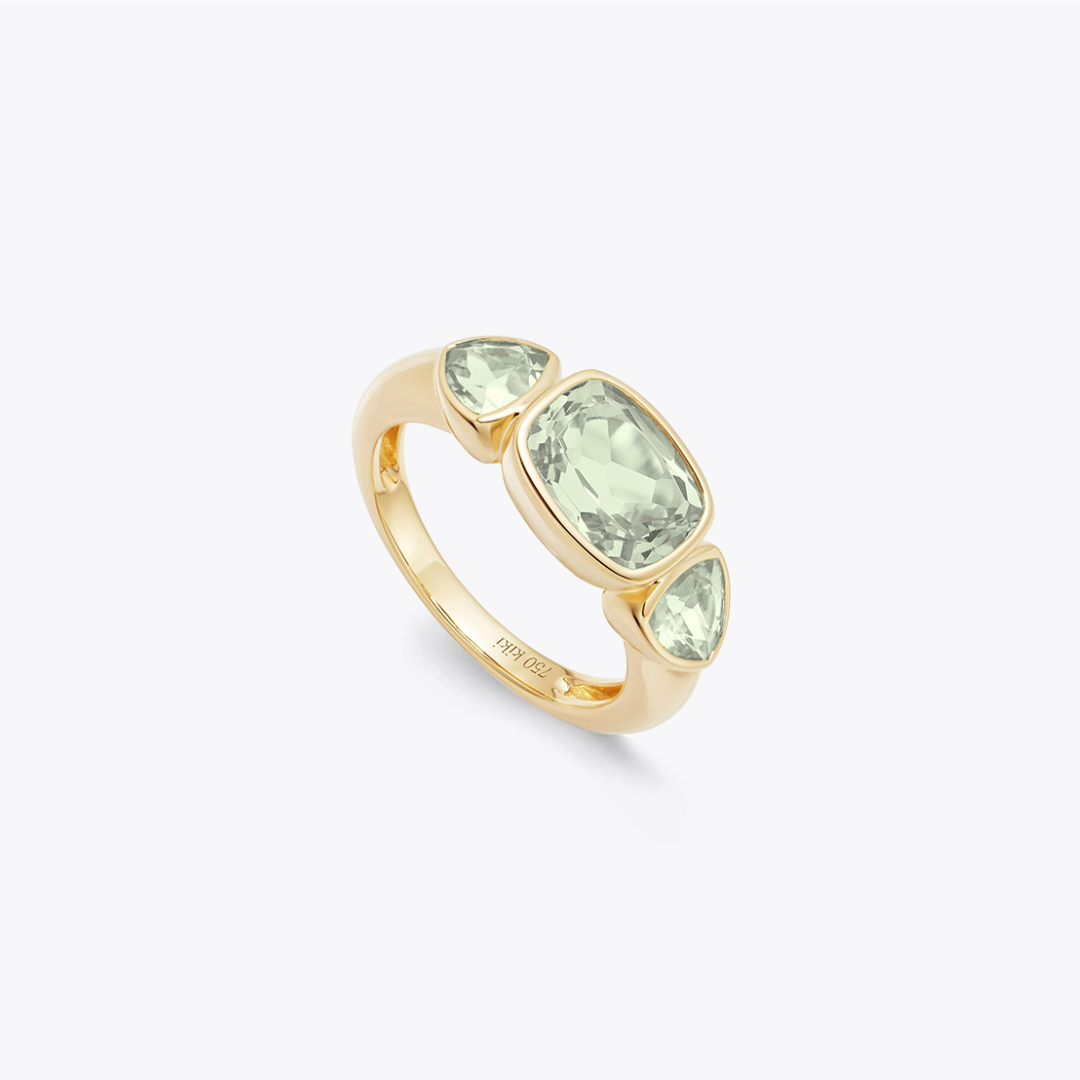 Kiki Classics Green Amethyst Gypsy Ring