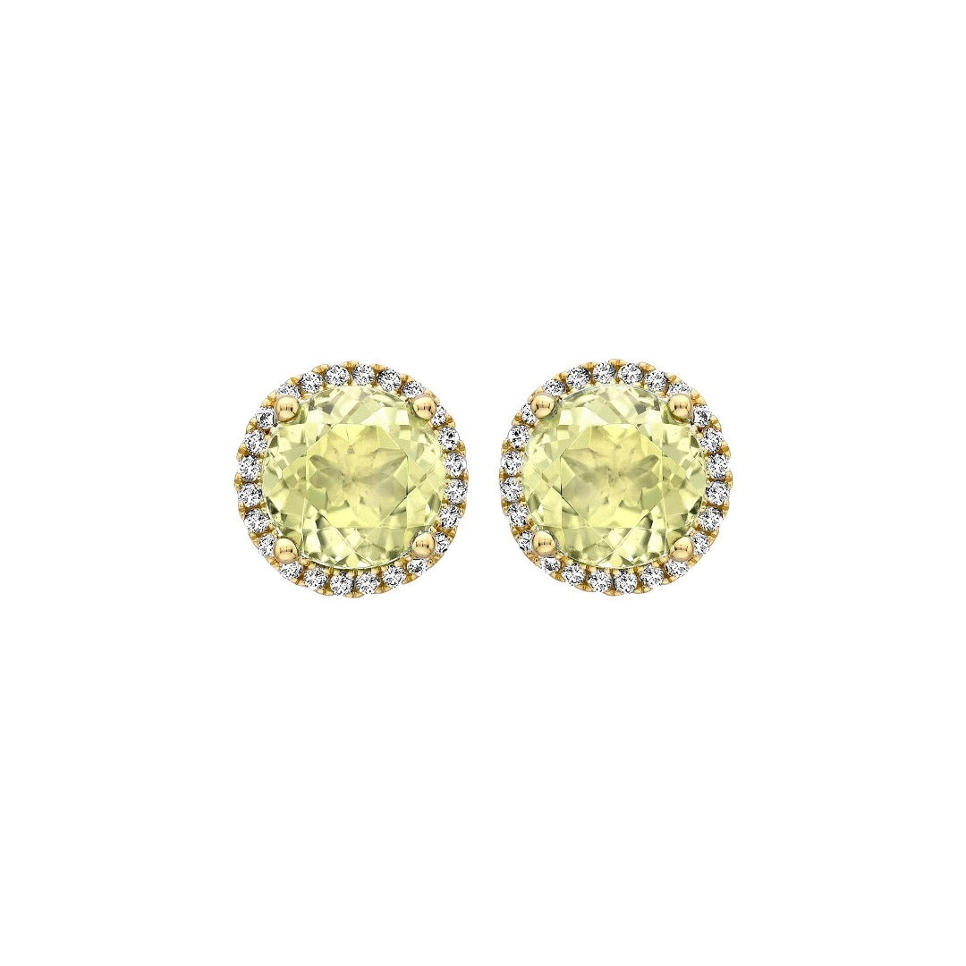 Grace Lemon Quartz and Diamond Stud Earrings – Kiki McDonough