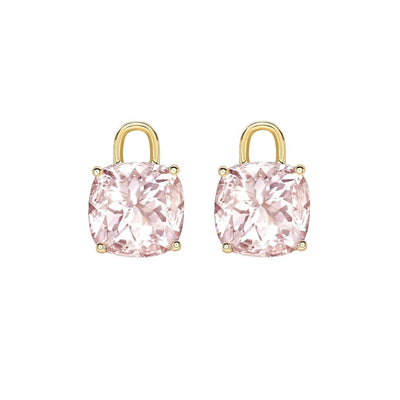 Morganite Yellow Gold Cushion