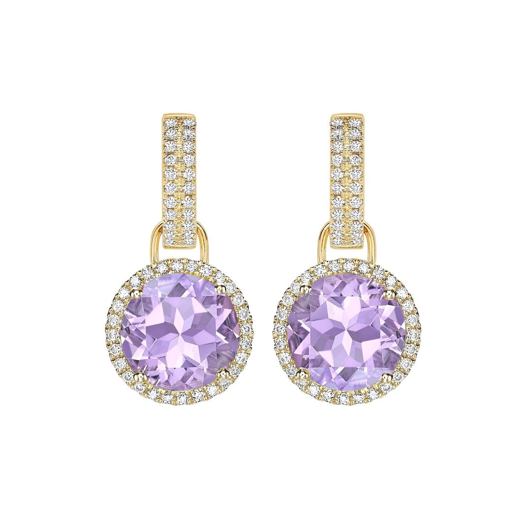 Grace Lavender Amethyst and Diamond Detachable Earrings – Kiki McDonough