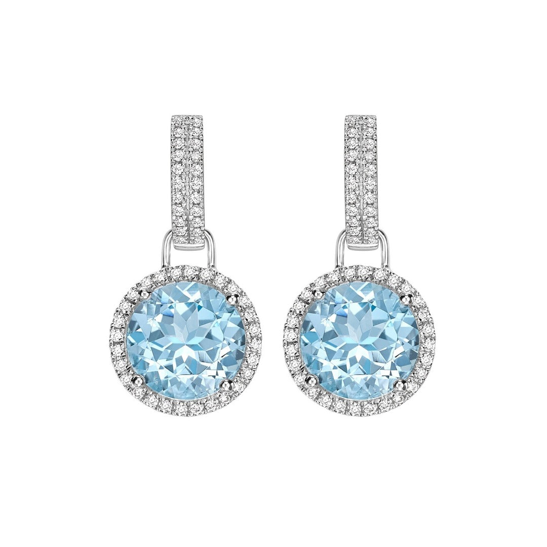Grace Blue Topaz and Diamond Detachable Drops – Kiki McDonough