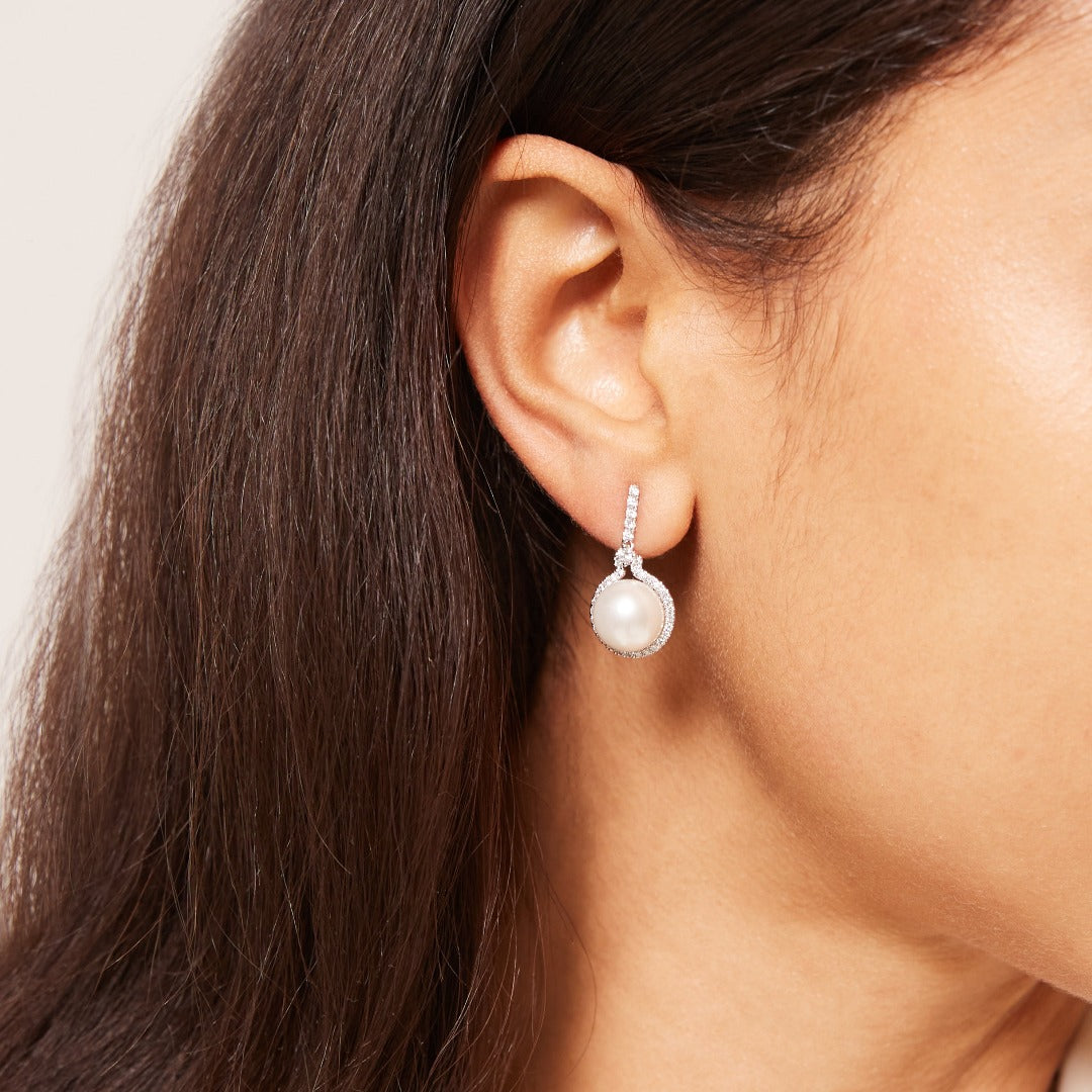 Special Editions Pearl and Diamond "Manon" Earrings