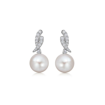 Pearl and Diamond "Cordelia" Earrings