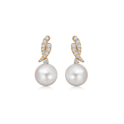 Pearl and Diamond "Cordelia" Earrings