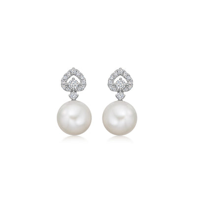 Pearl and Diamond "Clio" Earrings