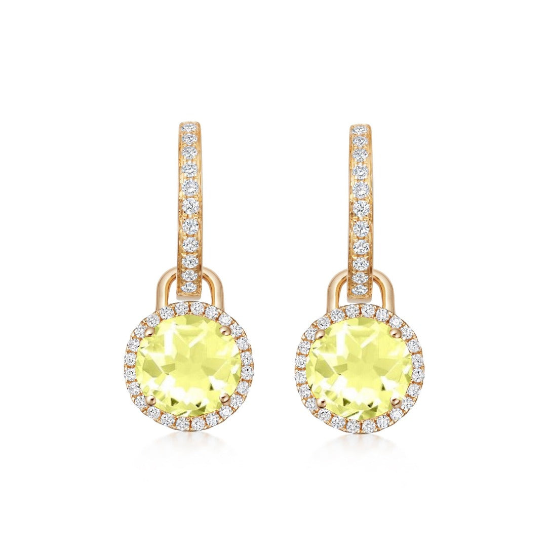 Grace Mini Lemon Quartz and Diamond Detachable Earrings – Kiki McDonough