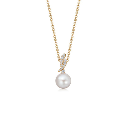 Pearl and Diamond "Cordelia" Pendant