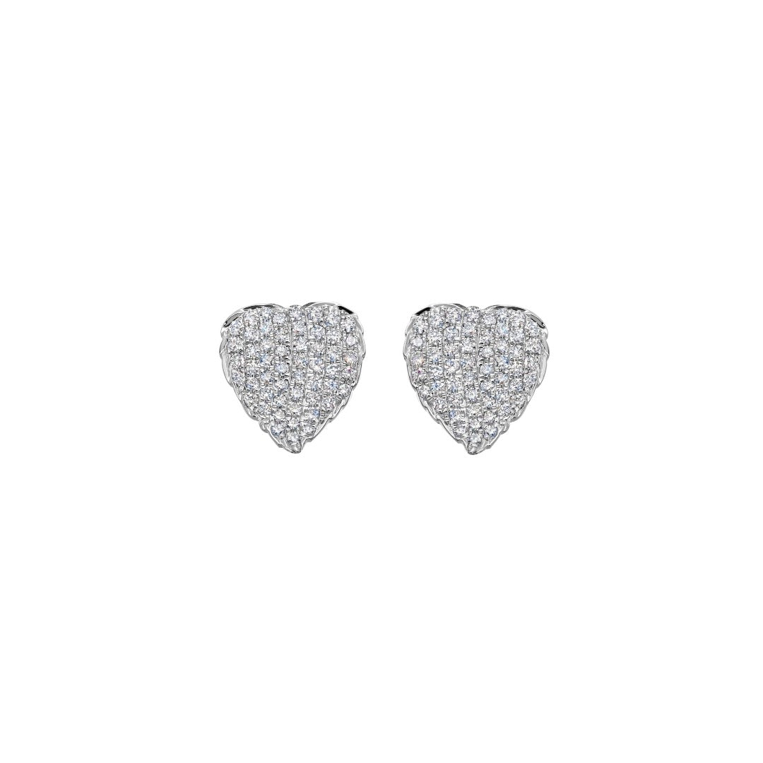 Lauren Pave Diamond Leaf Stud Earrings – Kiki McDonough