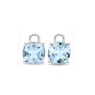 Blue Topaz White Gold Cushion